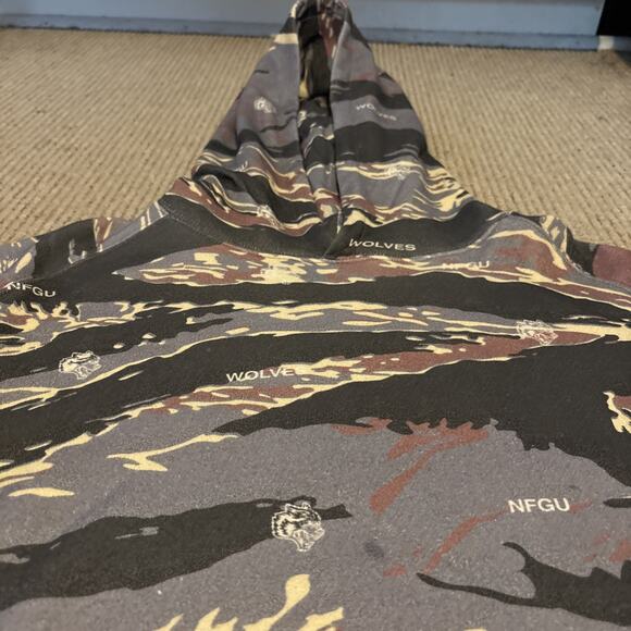 Darc Sport Respect US Raglan French Terry STONE TIGER CAMO HOODIE NWT Small - Picture 5 of 13